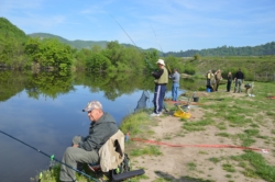 Detalj sa jucerasnjeg takmicenja Sarajevskih ribara na jezeru Starača Foto I. BAJROVIC